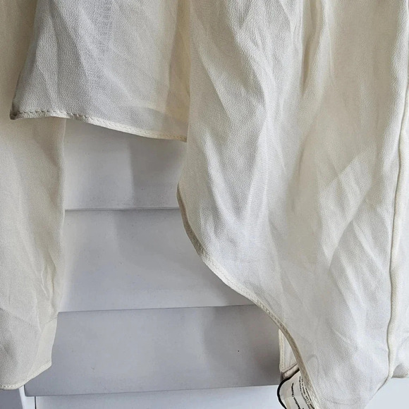 Zara Sheer Bodysuit Backless Ivory Size  M - Picture 5 of 5